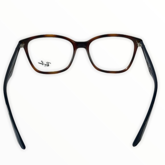 New Ray-Ban Women’s Eyeglasses RX7066 Havana/Navy Square  Full RIm 52-17… - Picture 6 of 11